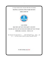 Giáo trình kế toán tổng hợp và chi tiết nghề kế toán, kế toán doanh nghiệp, kế toán tin học trình Độ cao Đẳng