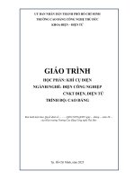 Giáo trình khí cụ Điện nghề Điện cn, cnkt Điện   Điện tử trình Độ cao Đẳng nguyễn phát lợi