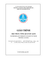 Giáo trình tổng quan du lịch nghề quản trị dịch vụ du lịch và lữ hành trình Độ cao Đẳng lê văn trọng