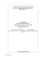 Giáo trình Điện Động cơ nghề bảo trì và sửa chữa Ôtô trình Độ trung cấp  nguyễn hữu kha
