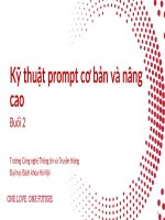 Kỹ năng viết prompt cơ bản - Bài 2