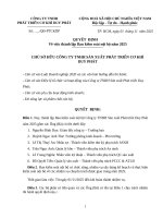 BIỂU MẪU QUYẾT ĐỊNH THÀNH LẬP BAN KIỂM SOÁT NỘI BỘ