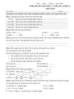 Bộ đề ôn tập giữa HKI môn Toán Cambridge lớp 5 hệ chuẩn Vinschool 2025-2026 kèm đáp án