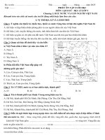 Bộ đề ôn tập cuối hki môn Lịch sử và Địa lý lớp 5 hệ chuẩn Vinschool kèm đáp án