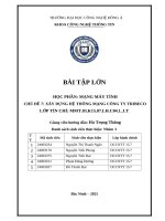 Mạng máy tính chủ Đề 7 xây dựng hệ thống mạng công ty tribeco