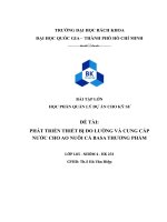 Đề tài phát triển thiết bị Đo lường và cung cấp nước cho ao nuôi cá basa thương phẩm