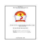 Đề tài yêu cầu Đối với chính sách công và thực tiễn Ở việt nam