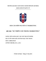 Đề tài sự thiển cận trong marketing