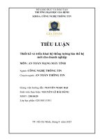 Tiểu luận thiết kế và triển khai hệ thống tường lửa thế hệ mới cho doanh nghiệp