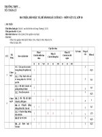 Đề thi Vật Lí 10 cuối kì 1 Kết nối tri thức Mới (Đầy đủ Ma trận, Đặc tả và Hướng dẫn chấm)