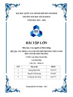 Đề tài tác Động của chuyển Đổi phương tiện xanh Đến vấn Đề môi trường