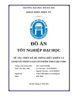 Đề tài thiết kế hệ thống Điều khiển và giám sát phân loại sản phẩm theo qr code