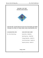 Chuyên Đề lập kế hoạch vận tải xuất khẩu hạt Điều ww240 của công ty ngọc phát sang thị trường usa