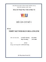 Đề tài thiết kể web bán hoa online