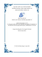 Phân tích pháp lý về vụ tranh chấp giữa sàn thương mại Điện tử shopee và người mua bị giả mạo Đơn hàng, chiếm Đoạt tài sản