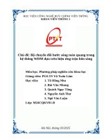 Chủ Đề bộ chuyển Đổi bước sóng toàn quang trong hệ thống wdm dựa trên hiệu Ứng trộn bốn sóng