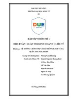 Đề tài  hệ thống chính trị và hệ thống kinh tế tại quốc gia malaysia