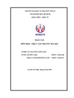 Báo cáo môn học thực tập truyền số liệu trình bày các Đặc Điểm, chức năng và cách sử dụng dây Đo dao Động ký (probe)