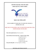 Nhận thức về cộng Đồng lgbt của sinh viên ngành tâm lý học trường Đại học thủ dầu một