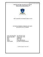 Đồ Án chuyên ngành kỹ thuật cntt xây dựng website về dịch vụ du lịch bằng reactjs và nodej