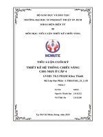 Tiểu luận cuối kỳ thiết kế hệ thống chiếu sáng cho nhà Ở cấp 4