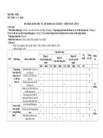 Đề thi Toán 12 cuối kì 1 Kết nối tri thức Mới (Đầy đủ Ma trận, Đặc tả và Hướng dẫn chấm)