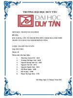 Đề tài  koc & kols yếu tố Ảnh hưởng Đến Ý Định mua sắm thời trang của genz tại thành phố Đà nẵng