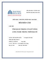 Tầm quan trọng của kỹ năng lắng nghe trong thời Đại số