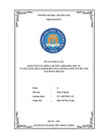 Phân tích tác Động chi tiêu chính phủ, Đầu tư và tiêu dùng hộ gia Đình Đến tăng trưởng kinh tế việt nam giai Đoạn 1990 2023