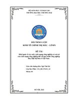 Khái quát về các cuộc cách mạng công nghiệp và vai trò của cách mạng công nghiệp Đối với quá trình công nghiệp hóa, hiện Đại hóa Ở việt nam