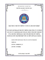 Xây dựng kế hoạch truyền thông cho công ty cổ phần sản xuất và kinh doanh vinfast  phân tích mức Độ Đáp Ứng chương trình quan hệ với giới truyền thông