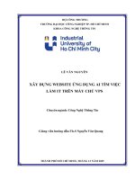 IUH - KLTN - XÂY DỰNG WEBSITE ỨNG DỤNG AI TÌM VIỆC LÀM IT TRÊN MÁY CHỦ VPS