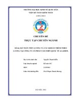 Đề tài kế toán tiền lương và các khoản trích theo lương tại công ty cổ phần tầm nhìn quốc tế aladdin
