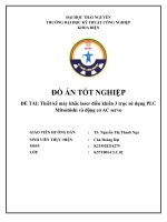 Đồ án Thiết kế máy khắc laser tự động điều khiển 3 trục AC Servo sử dụng PLC Mitsubishi và động cơ AC Servo để khắc lá cờ Đảng và logo câu lạc bộ Arsenal