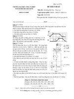 IUH - Đề thi cuối kỳ - Hệ thống Khí Nén – Thủy Lực - 29/05/2023