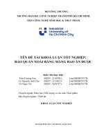 IUH - KLTN - BẢO QUẢN XOÀI BẰNG MÀNG BAO ĂN ĐƯỢC