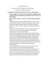 ĐỀ CƯƠNG ÔN TẬP - MÔN AN TOÀN LAO ĐỘNG VÀ MÔI TRƯỜNG