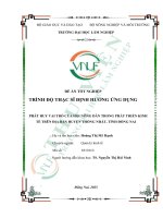Phát huy vai trò của hội nông dân trong phát triển kinh tế trên Địa bàn huyện thống nhất, tỉnh Đồng nai