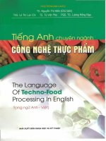  Sách Tiếng Anh chuyên ngành Công nghệ thực phẩm (Song ngữ Anh - Việt) - GS.TS Nguyễn Thị Hiền (Bản đẹp)