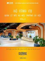 Bộ công cụ quản lý rủi ro môi trường xã hội (ngân hàng SHB 2024)