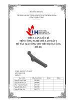 IUH - GIA CÔNG CHI TIẾT DẠNG CÀNG (ĐỀ 01)