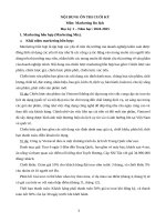 Đề cương ôn tập cuối kỳ - Marketing Du lịch