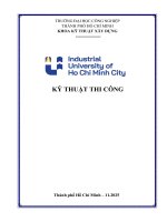 IUH - KỸ THUẬT THI CÔNG - ĐỒ ÁN THIẾT KẾ THI CÔNG CHUNG CƯ CAO CẤP