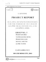 XÂY DỰNG CHIẾN LƯỢC KINH DOANH GIAI ĐOẠN 2013-2018 CỦA CÔNG TY TNHH BẤT ĐỘNG SẢN GIA PHÚ (GIAPHULAND) G1_00515 BUILDING BUSINESS STRATEGIES FOR THE PERIOD OF 2013-2018 OF GIA PHU REAL ESTATE CO., LTD (GIAPHULAND)