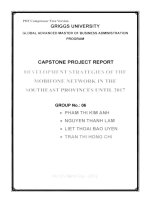 CHIẾN LƯỢC PHÁT TRIỂN CỦA MẠNG LƯỚI MOBIFONE TẠI CÁC TỈNH ĐÔNG NAM CHO ĐẾN NĂM 2017 G1_00484 DEVELOPMENT STRATEGIES OF THE MOBIFONE NETWORK IN THE SOUTHEAST PROVINCES UNTIL 2017