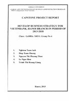 XÂY DỰNG CHIẾN LƯỢC KINH DOANH CHO CHI NHÁNH VIETINBANK HÀ NỘI GIAI ĐOẠN 2013-2018 G1_00457 DEVELOP BUSINESS STRATEGY FOR VIETINBANK, HANOI BRANCH IN PERIOD OF 2013-2018