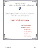 IUH - KLTN - THIẾT KẾ HỆ THỐNG THÔNG GIÓ VÀ ĐIỀU HÒA KHÔNG KHÍ - THIẾT KẾ HỆ THỐNG VRV