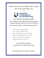 IUH - BCTT - Nghiên cứu và vận dụng công nghệ java/spring boot trong môi trường phát triển microservices tại FPT Software