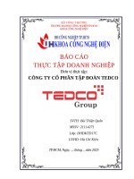 IUH - BCTT Công nghệ điện - CÔNG TY CỔ PHẦN TẬP ĐOÀN TEDCO