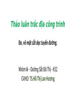 Slide thảo luận trắc Địa công trình